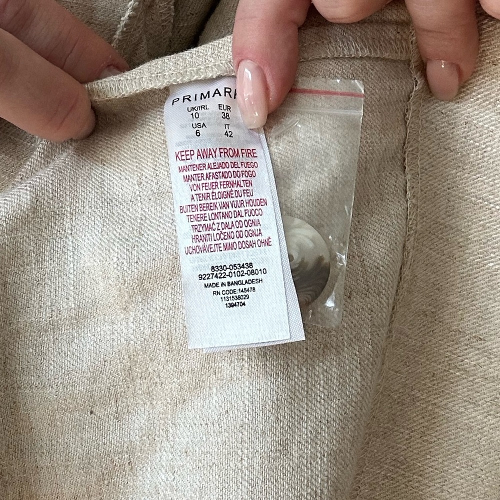 Linen Blend Elongated Double Breasted Blazer - Picture 12 of 13